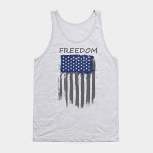 Freedom Painted American Flag Tank Top